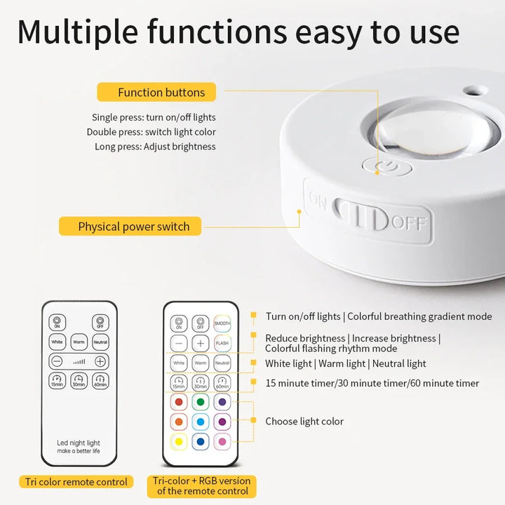 BowLift | LumiFlex LED Spotlight | Wireless & Rechargeable | RGB & Warm White | With Remote Control