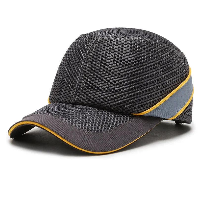 Red Work Safety Bump Cap - Safety Helmet with Hard ABS Inner Core for Head Protection at Home, Work, and Factory Bowlift