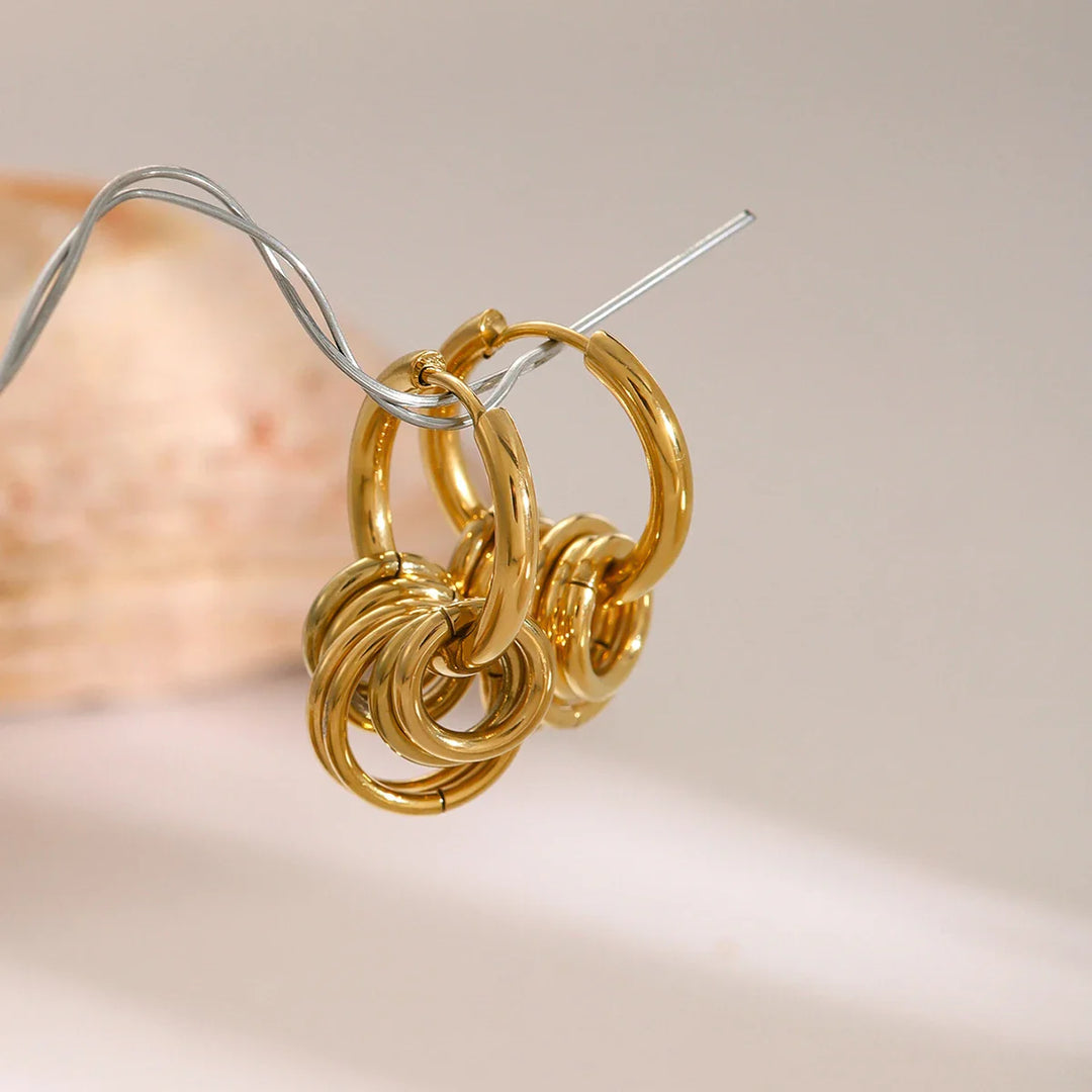 BowLift | Dainty Huggie Hoop Spiral Earrings