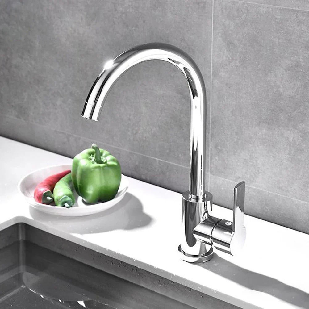 BowLift | AquaShine Kitchen Faucet - Luxury Chrome Kitchen Mixer