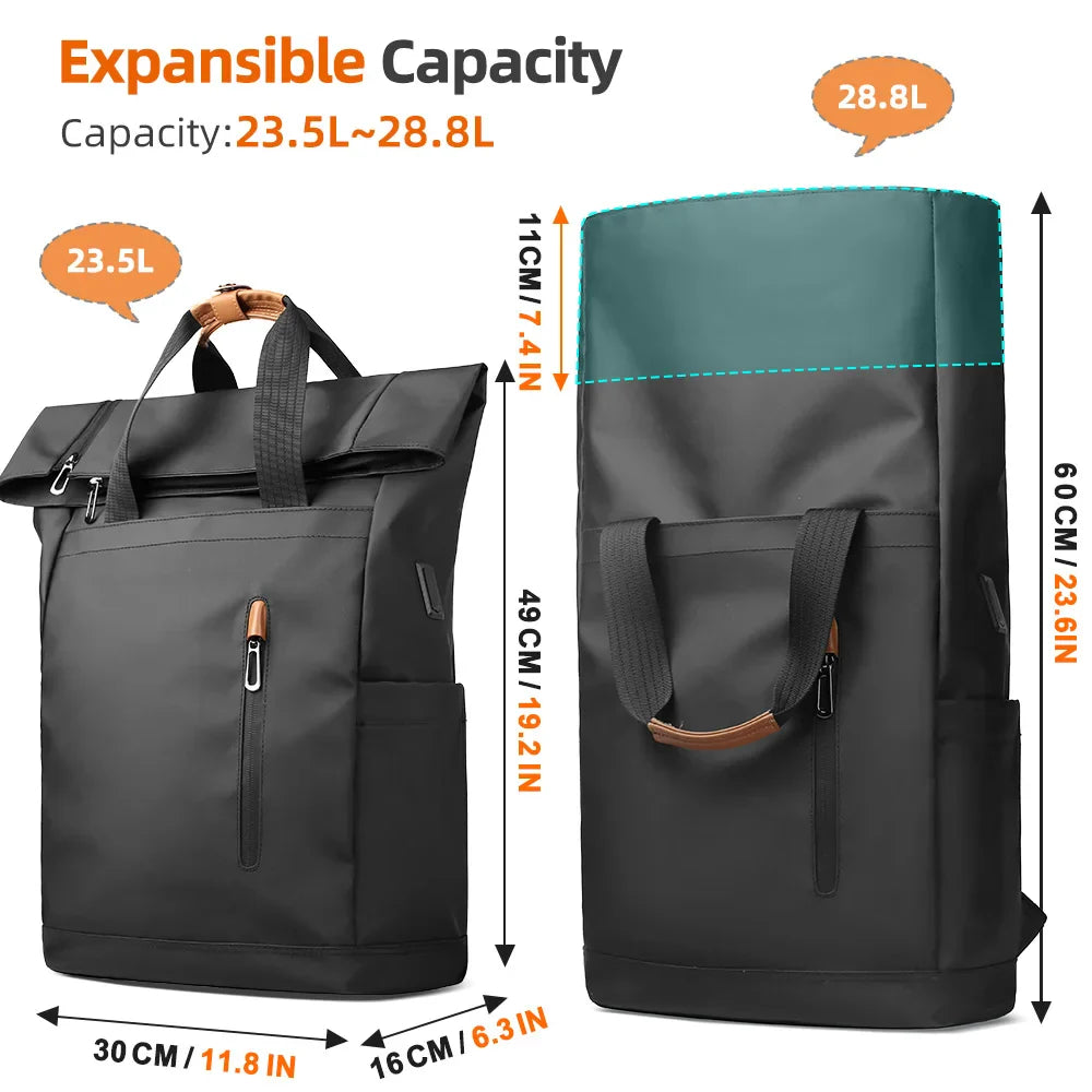 BowLift | Multifunctional Men's Backpack KnightShield | USB Port, Expandable, Waterproof, Anti-Theft