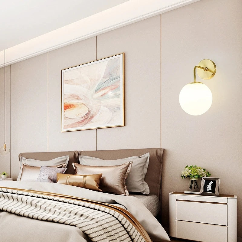 BowLift | SphereLuxe – Scandinavian Wall Light with Adjustable Lighting