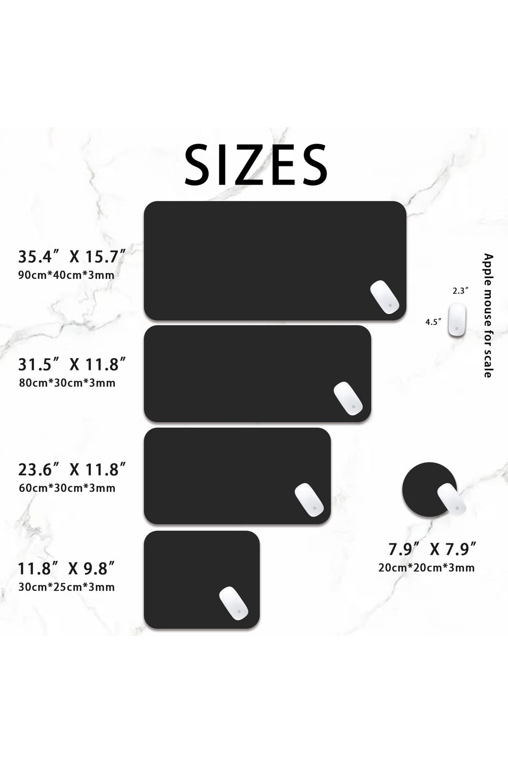 Moon Phases Desk Mat | Bowlift