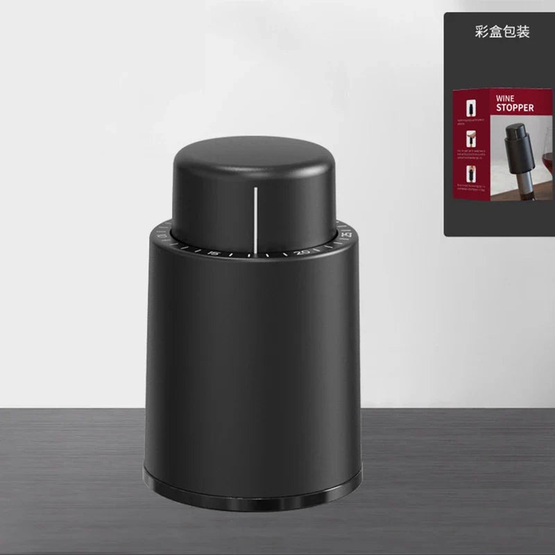 BowLift | VinoSeal | Vacuum Wine Bottle Stopper | With Date Indicator | Food-Grade Silicone | Aroma Protection for up to 7 Days