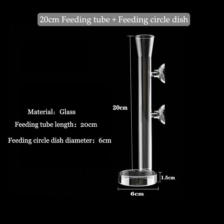 BowLift | Transparent Aquarium Glass Tube Fish Feeder