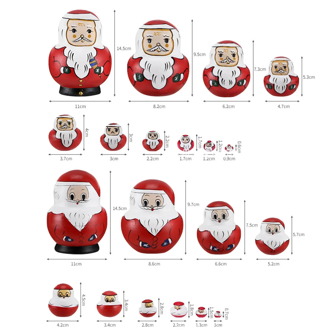 BowLift | 10 pieces/set wooden Russian matryoshka dolls