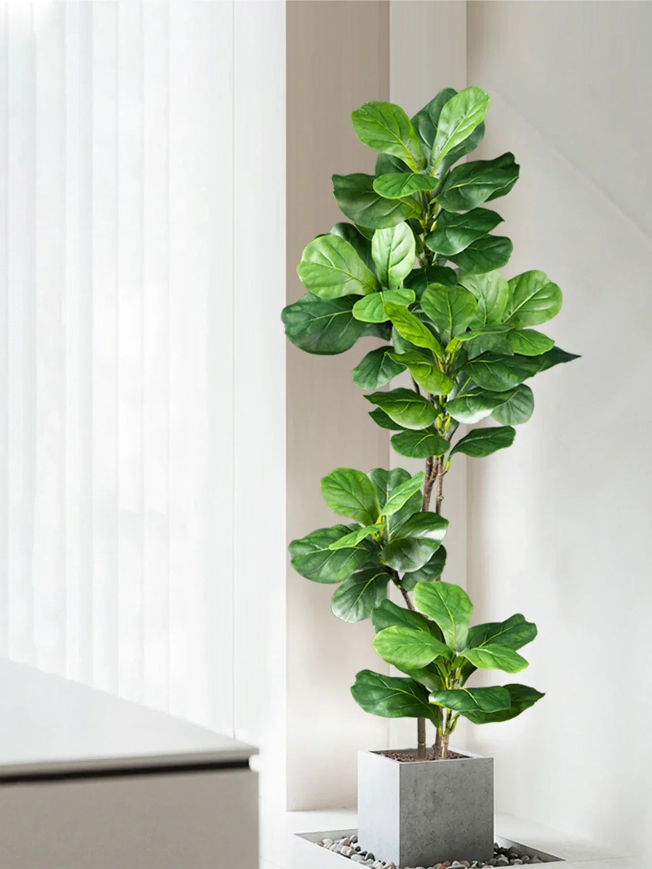 BowLift | Floraviva Artificial Plant Ficus | Realistic Appearance | 70–135 cm | For Indoor & Outdoor