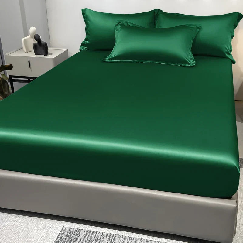 BowLift | SatinDreams Luxury Fitted Sheet | Silky Satin Bed Sheet | Breathable & Cooling | Wrinkle-Free | Easy Care