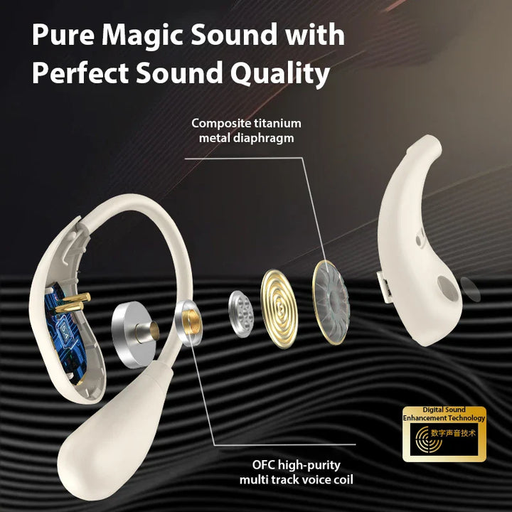 BowLift | Bone Conduction Bluetooth Touch Control Earbuds
