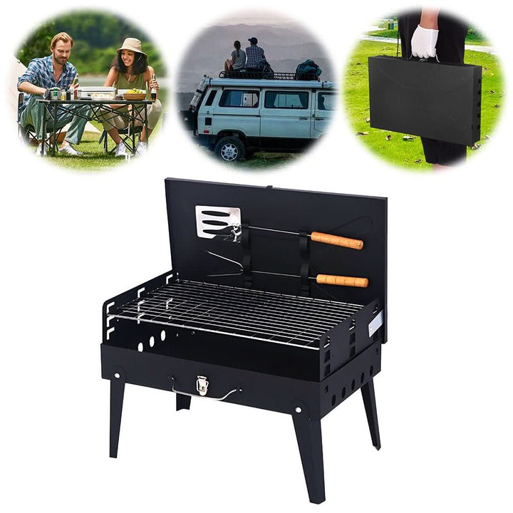 BowLift | Foldable steel garden barbecue for camping & garden