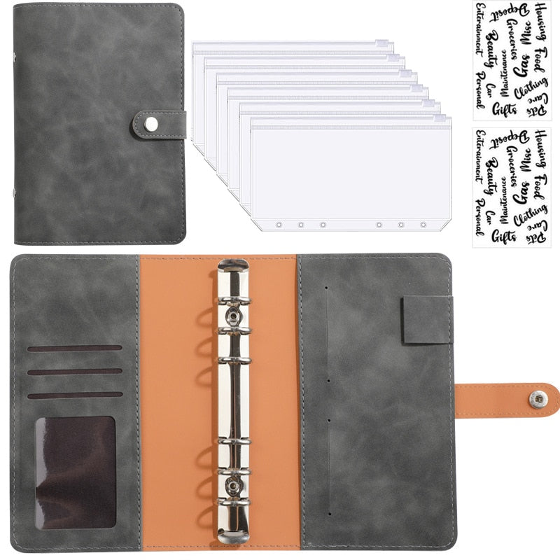 BowLift | Financial Planner Leather Multi Pocket Bill Organizer Notebook