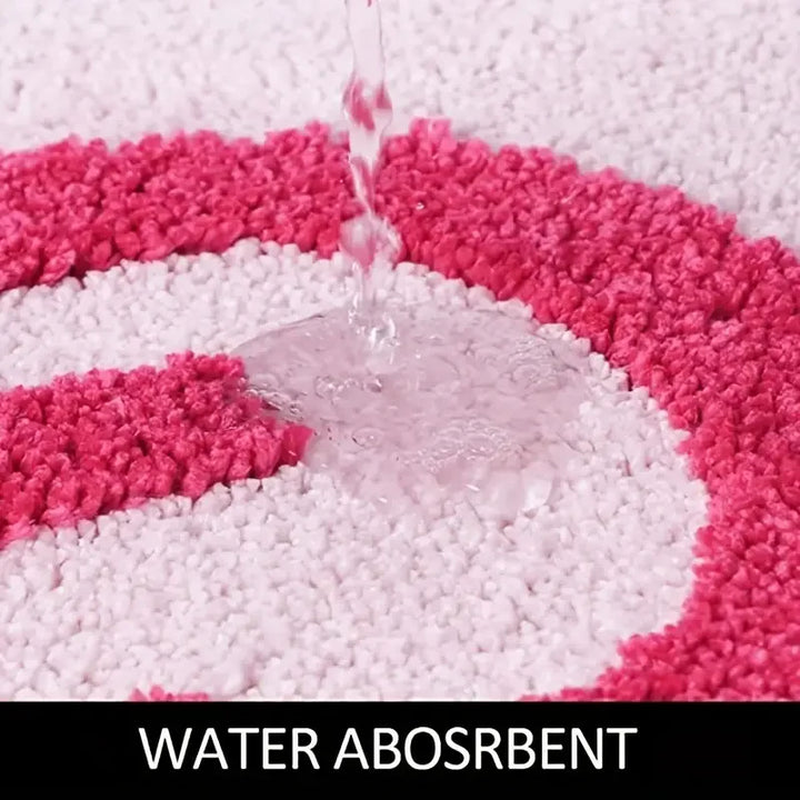 BlushNaked Tufted Design Rug – Pink "Get Naked" Bath & Living Rug Bowlift
