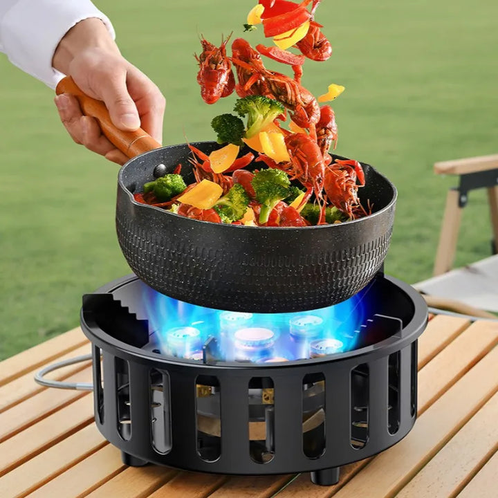 BowLift | 7-Core Portable Camping Gas Stove with Electronic Ignition – Kael