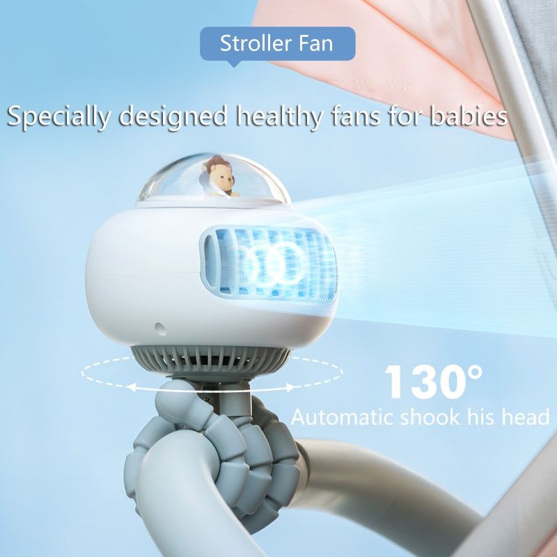 Portable Flexible Cute Baby Stroller Fan | Bowlift
