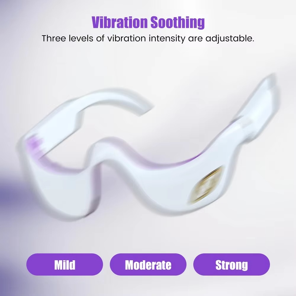 BowLift | Under Eye Red Light Therapy Massager Glasses Microcurrent Eye Device for Dark Circles and Puffiness