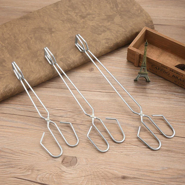 BowLift | Extra Long Charcoal Clip Tongs