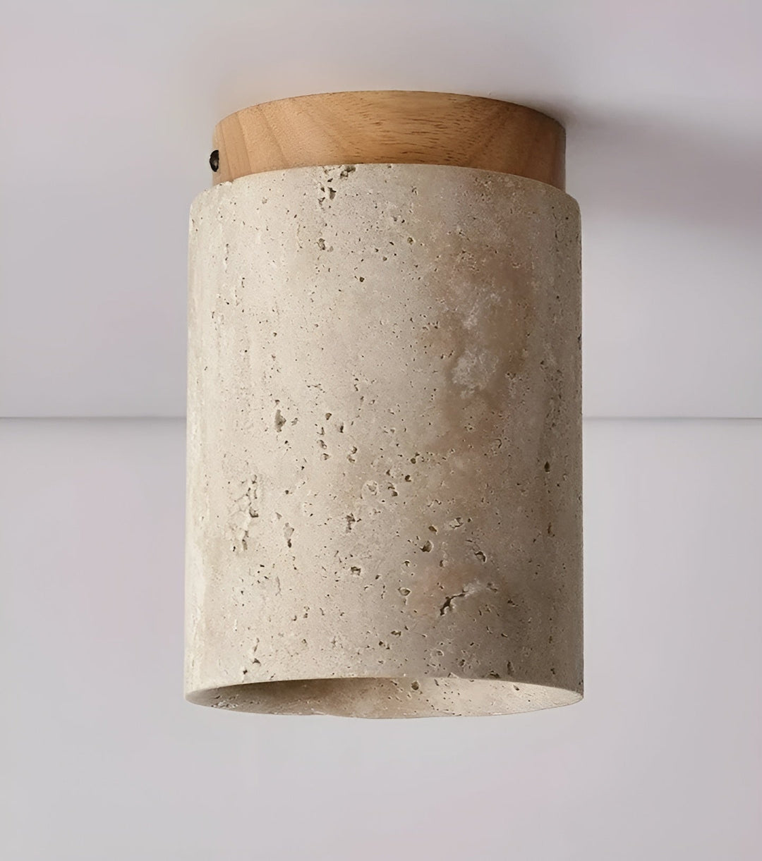 BowLift | ZenElegance Wabi Sabi Luxury Ceiling Lighting - Natural Travertine LED