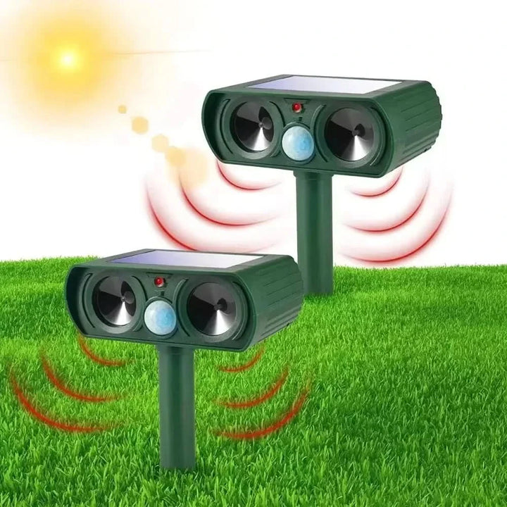 BowLift | ULTRAGUARD ANIMAL REPELLER – Ultrasonic Animal Repeller with LED Light – Weatherproof & Battery Operated for Garden & Outdoor Use