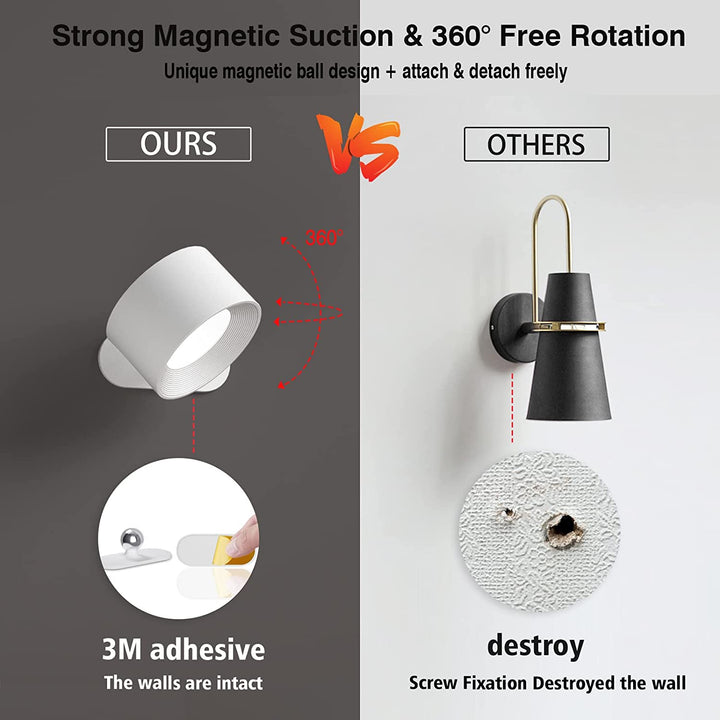 BowLift | Eco Glow Rechargeable Wall Lamp