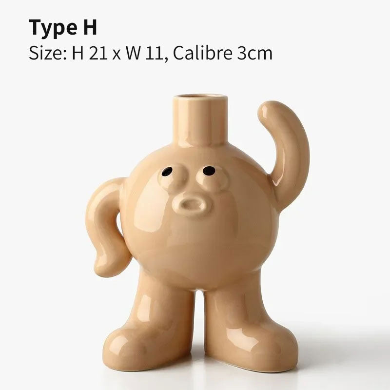 Character Ceramic Vase | Bowlift