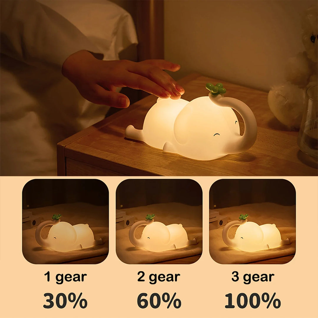 BowLift | LumiDum LED Night Light | Soft Silicone | 3 Brightness Levels | Portable & Rechargeable | 17.7 × 9.1 cm
