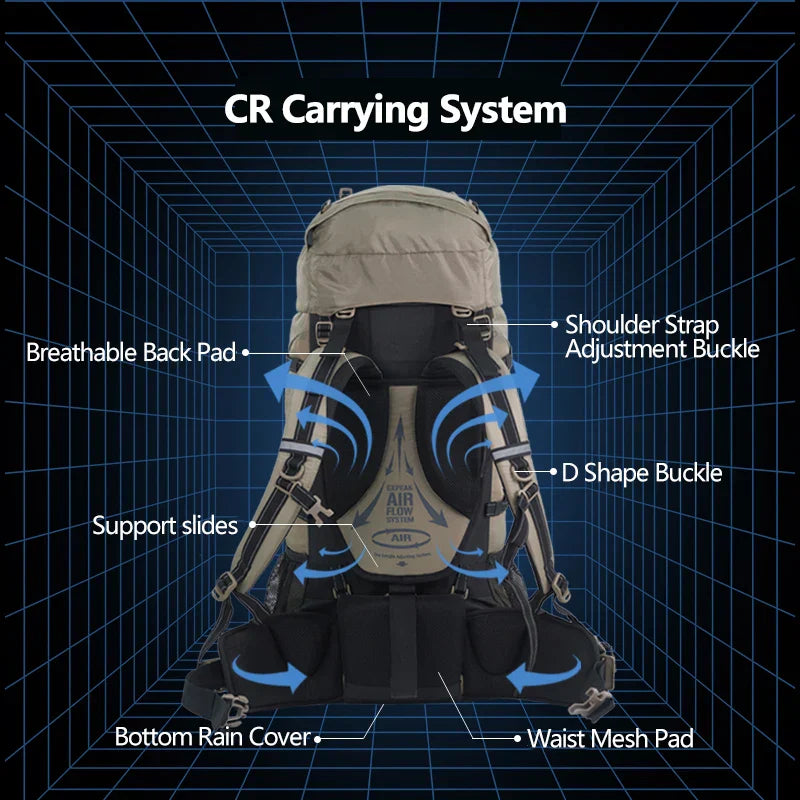 Outdoor Path Camping Large-Capacity Hiker Backpack | Bowlift