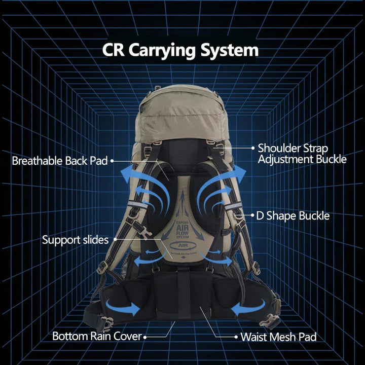 Outdoor Path Camping Large-Capacity Hiker Backpack | Bowlift