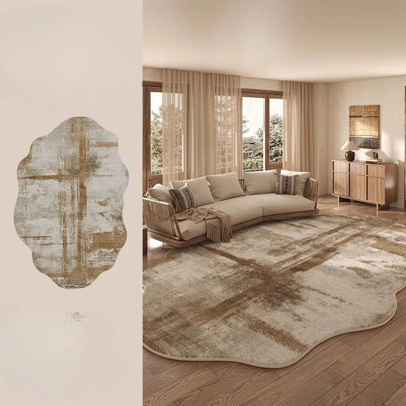 BowLift | Irregular Plush Rug Light Luxury Washable for Bedroom and Living Room