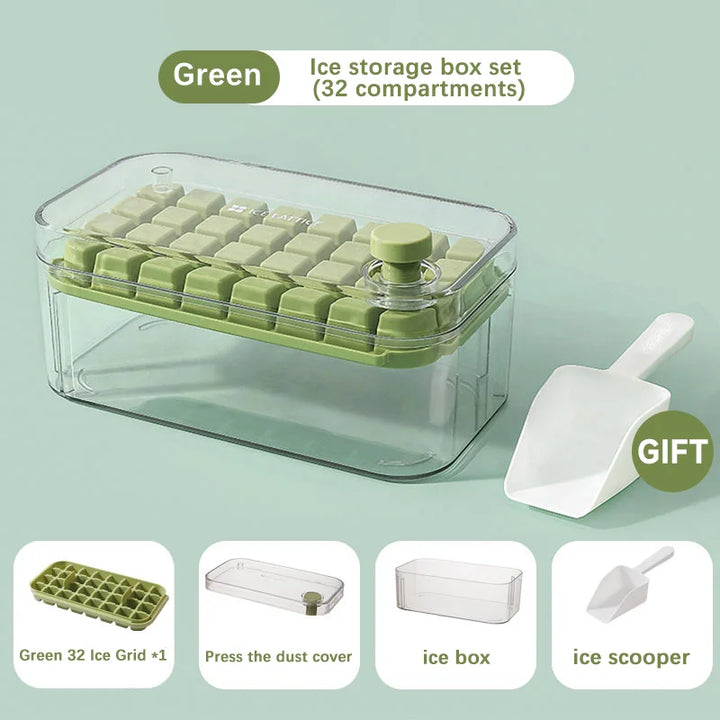 32 Grid Silicone Ice Cube Tray