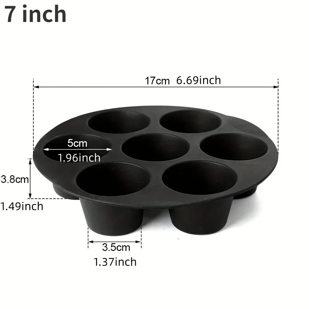 BowLift | Silicone Muffin Pan for Air Fryer – Non-stick & Flexible for Muffins, Cupcakes & Snacks