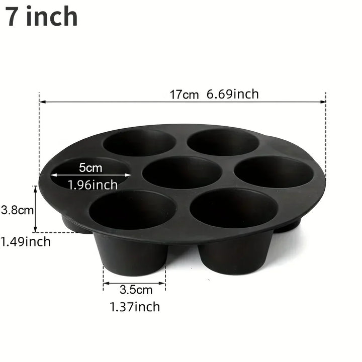 BowLift | Silicone Muffin Pan for Air Fryer – Non-stick & Flexible for Muffins, Cupcakes & Snacks