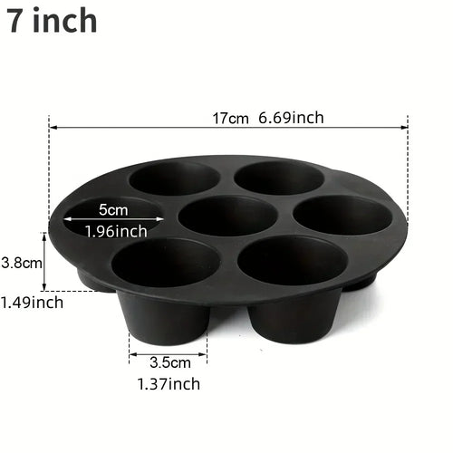 BowLift | Silicone Muffin Pan for Air Fryer – Non-stick & Flexible for Muffins, Cupcakes & Snacks