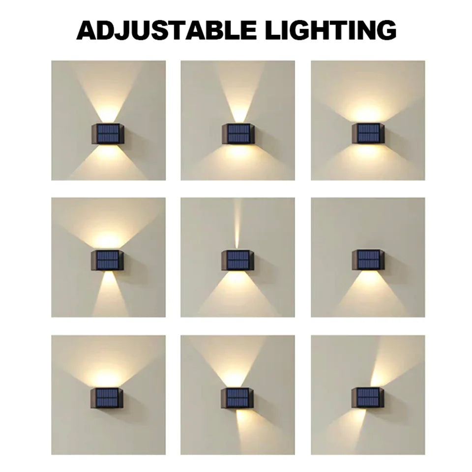 BowLift | Solar Wall Light SolaraBeam Flex | Warm White | IP65 Waterproof | Adjustable Light Angle