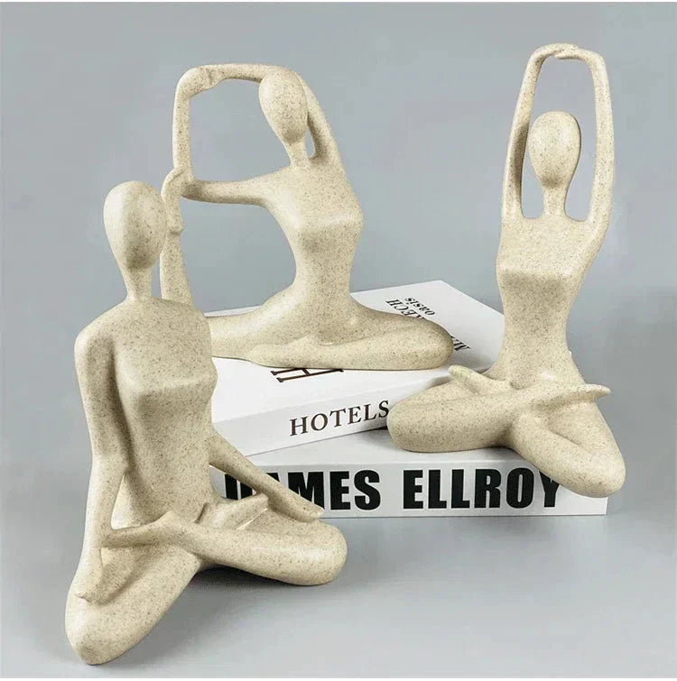BowLift | ZenJoy Woman in Yoga Statue – Modern Indoor Decoration Made of Resin
