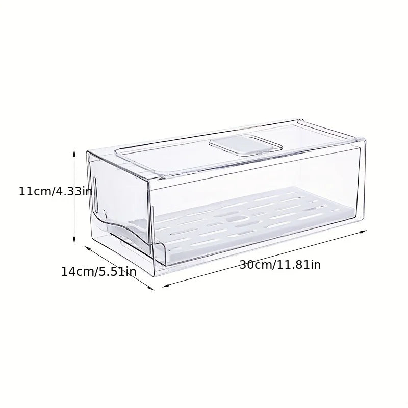 BowLift | Frigova FreshSlide Refrigerator Storage Box | Drawer System for Meat, Eggs & Vegetables | Space-saving & Fresh-keeping