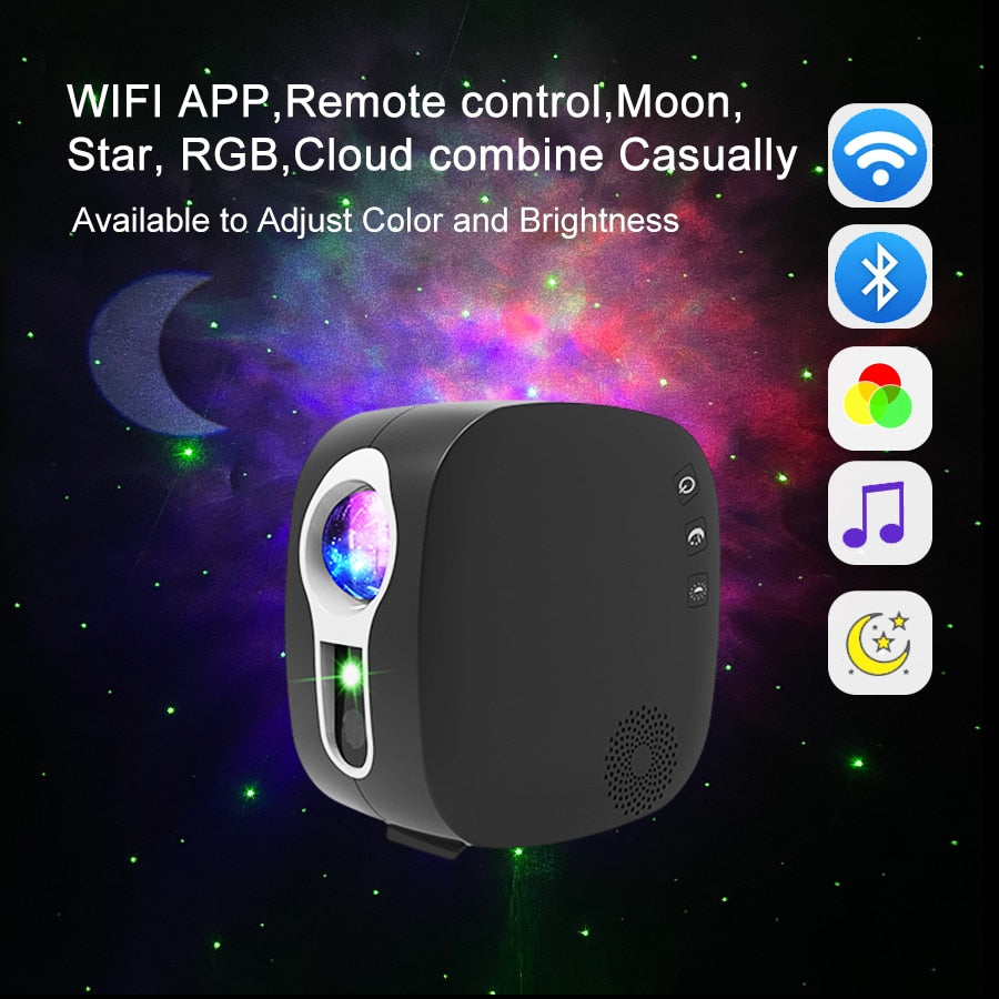 Galaxy Glow Rotating Starry Sky Projector | Bowlift