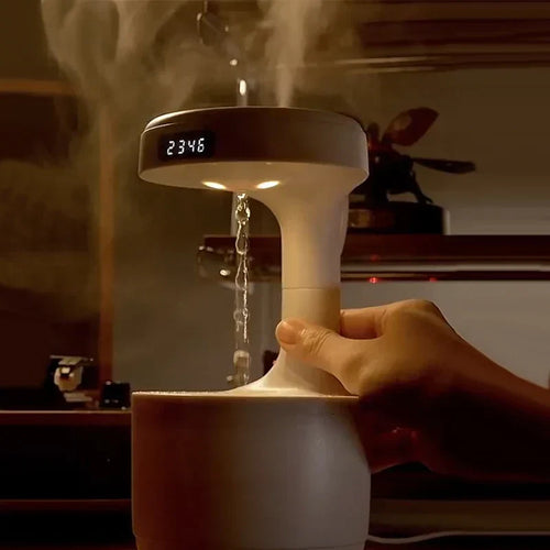 BowLift | Anti-Gravity Water Droplet Air Humidifier Night Lamp