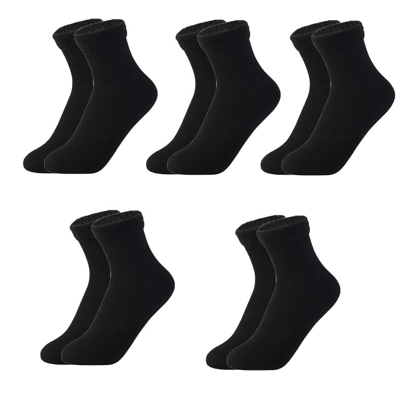 BowLift | Thermal Touch Winter Warm Solid Thick Socks