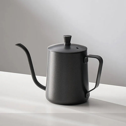 BowLift | GIANXI Hand Punch Coffee Pot With Lid Drip Swan Neck Spout Coffee Water Kettle Long Opening Coffee Machine Coffee Accessories
