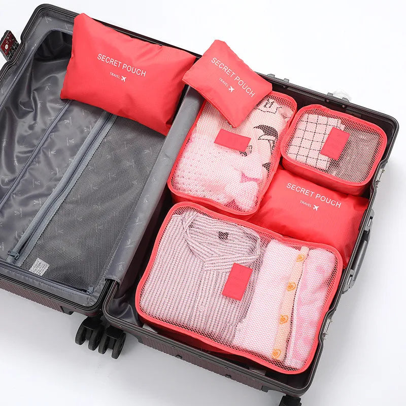 BowLift | TRAVORO Packing Cube Set | 6-piece | Waterproof & Extra Volume | Suitcase Organizer for Men