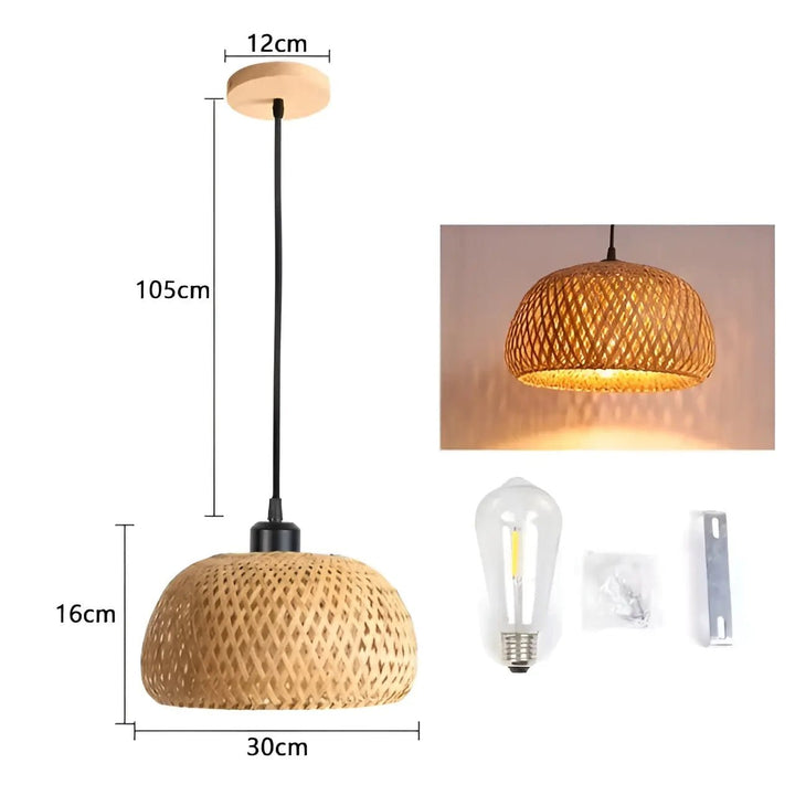 BowLift | Elegant Rattan Pendant Light: Luxury Lighting for Any Space
