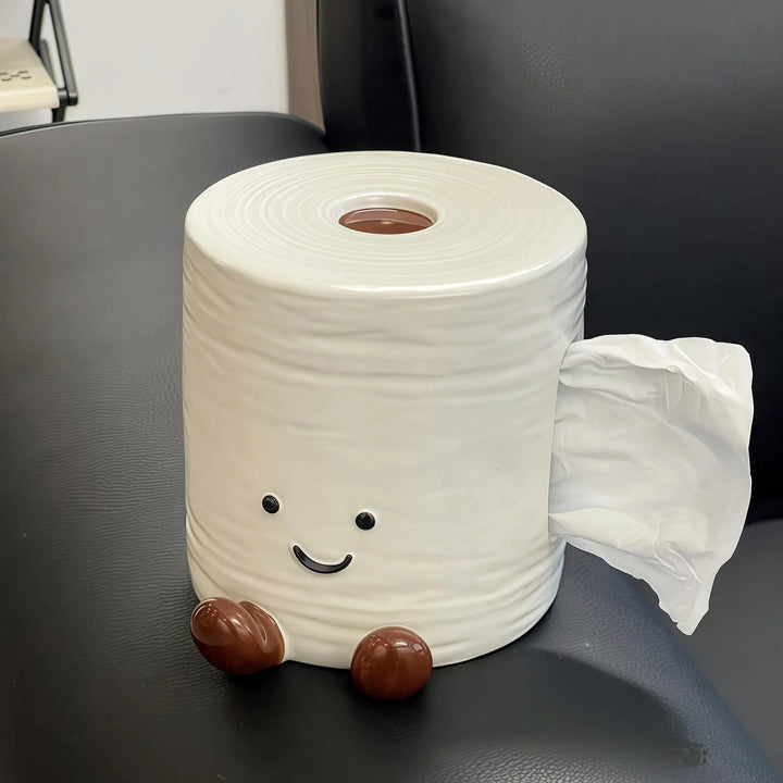 Smiley Toilet Paper Tissue Box | Bowlift
