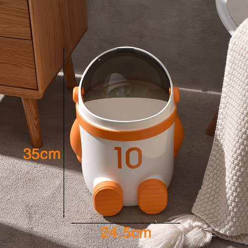 BowLift | Mini Astronaut Shape Cute Office Trash Can