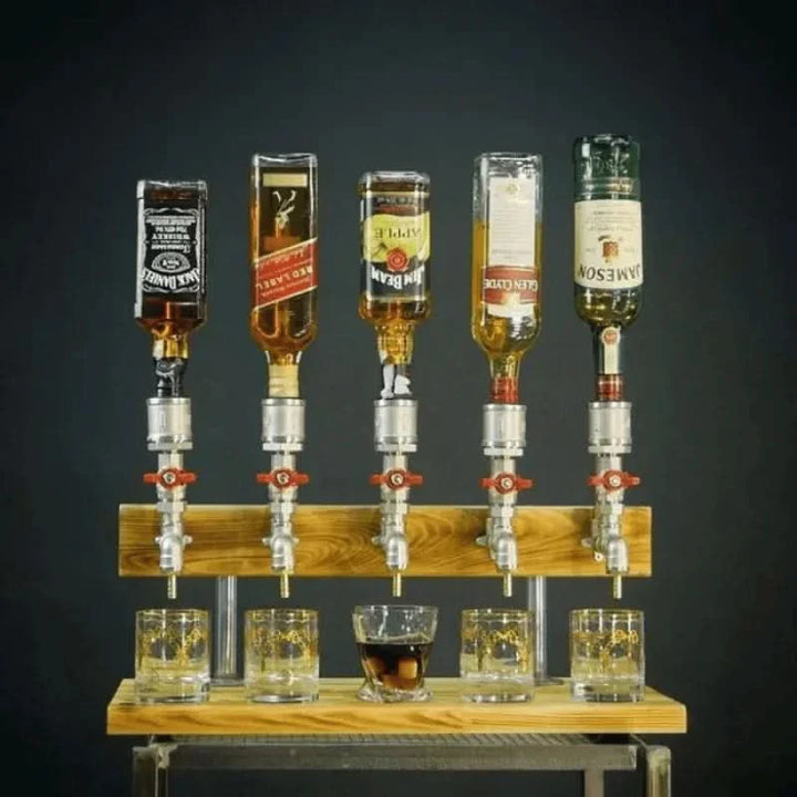 BowLift | Wooden Beverage Dispenser – 5L Drink Server with Tap