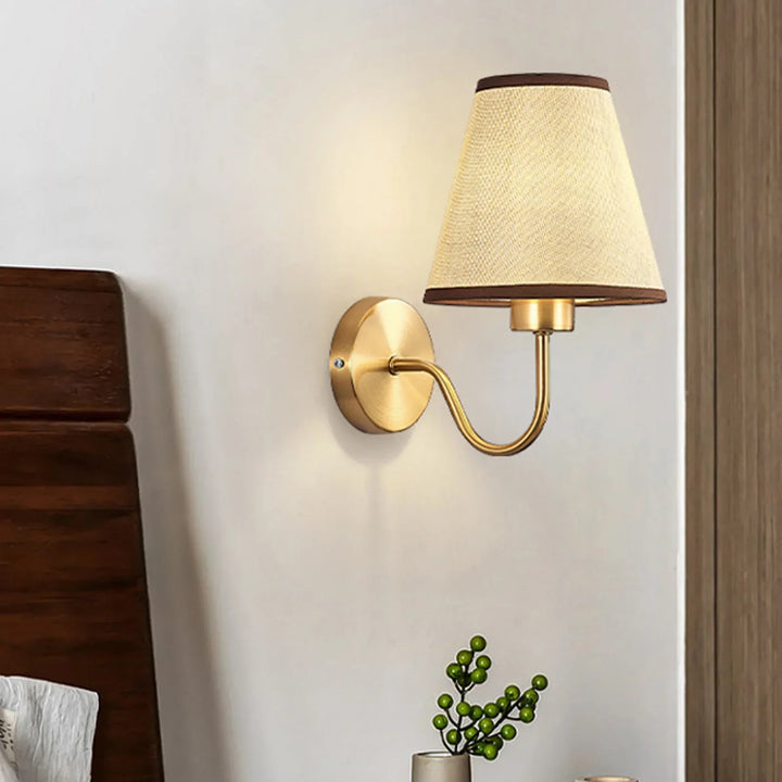 BowLift | RusticGlow - Wandlamp van Stof in Amerikaanse Stijl