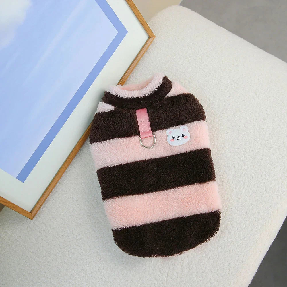 Warmer fleece dog sweater for small dogs Bowlift