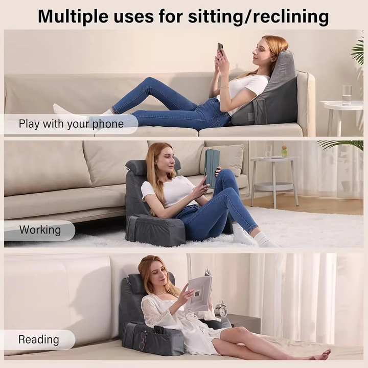 BowLift | Ultimate Comfort Adjustable Backrest Pillow for Multipurpose Use