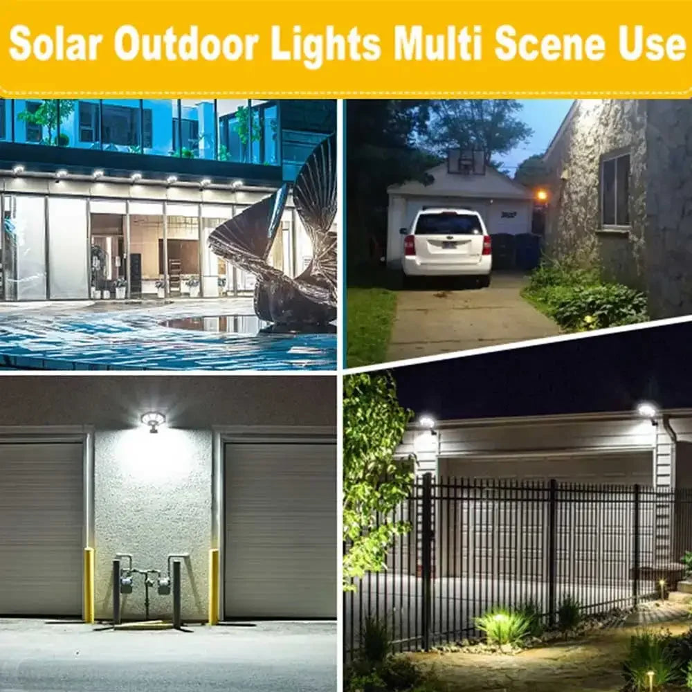 BowLift | Solarkon OctaBeam | 168 LED Solar Light | 360° Wide Angle | IP65 | With Remote Control & Motion Sensor