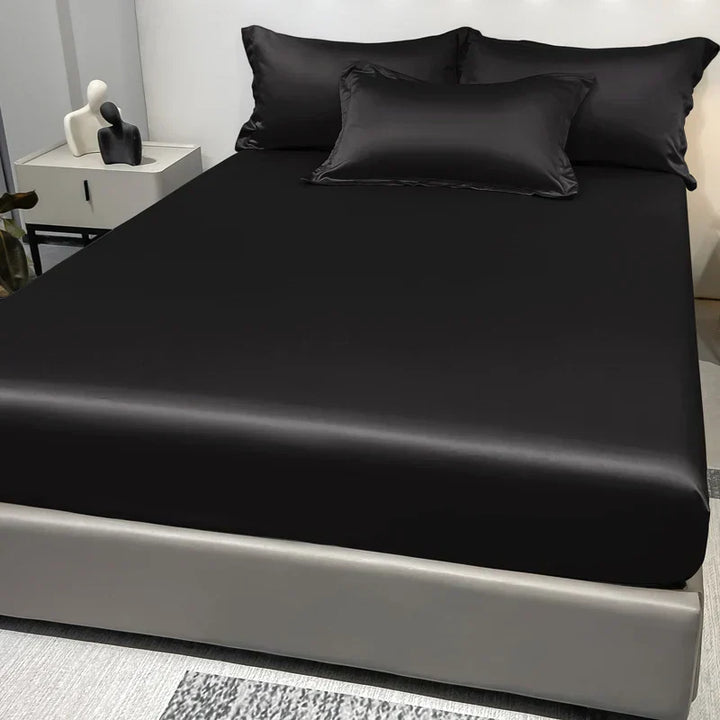 BowLift | SatinDreams Luxury Fitted Sheet | Silky Satin Bed Sheet | Breathable & Cooling | Wrinkle-Free | Easy Care