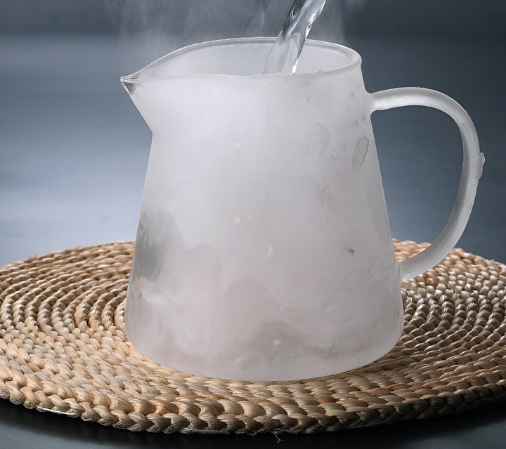 Heat-resistant tea set made of borosilicate glass – with filter | Ideal for brewing flower tea | Bowlift